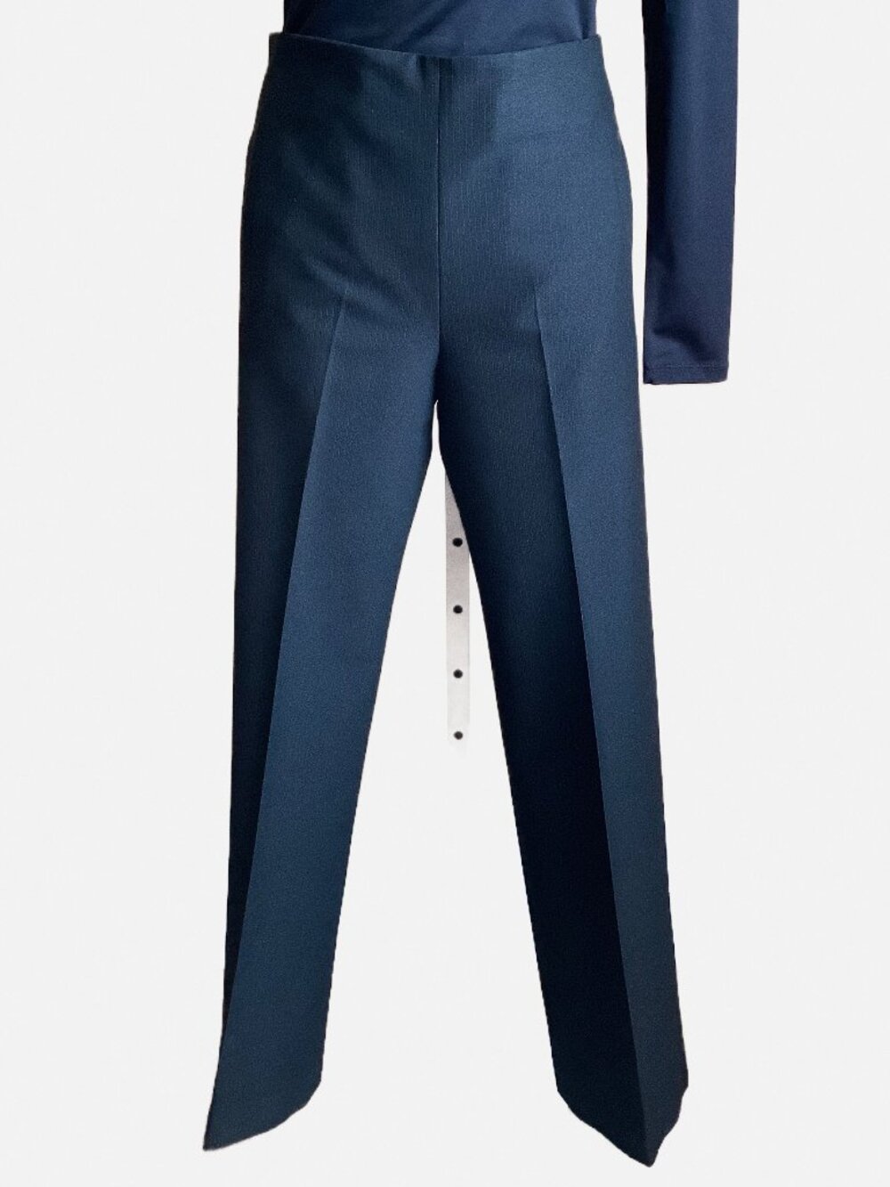 Franco Mirabelli Black Silver Metallic Tailored Dress Pants Trousers 8